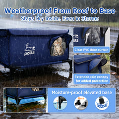 Polita predator-proof safety system blocks predators for a safer shelter