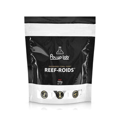 Polyp Lab Polyplab Reef-Roids in an aquarium demonstrates targeted support for filter-feeding corals.