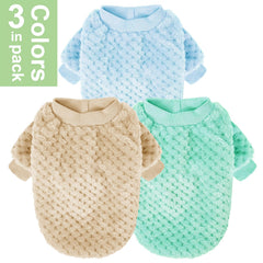 POMIU dog sweater in light coffee for chilly days