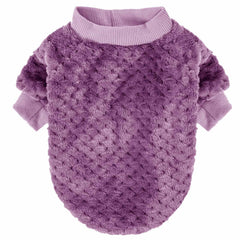 POMIU dog sweater on-pet wear demonstrates easy layering for cold-weather outfits.