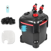 PONDFORSE 172GPH canister filter powering clear water for small to medium tanks