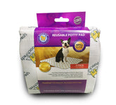 PoochPad Original small pack-2 hero shows leakproof, reusable puppy training pads.