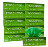 POOCHPOO case-2000-bags-on-roll bulk waste bags for parks and HOAs.