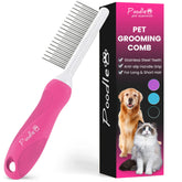 POODLIE detangler comb close-up showing long teeth for knot removal
