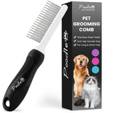POODLIE detangling comb with dual teeth for quick mat removal.