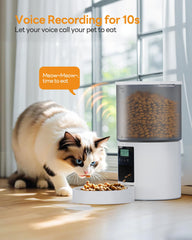 POOEKEN 4L-capacity storage pictured for long-lasting pet meals.