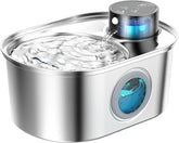 POOEKEN wireless cat water fountain stand enables flexible placement without cords.