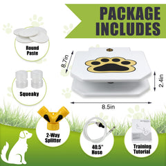 Poofzy dog water fountain paw-activation quick hydration during outdoor play