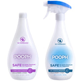 POOPH pet odor eliminator bottle design shows fragrance-free formula