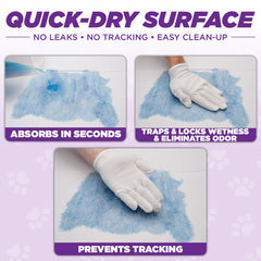POOPH Potty Pads no-splash feature promotes spill-free rooms