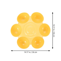 POPETPOP petal-layout feeder with raised edges supports neat food and liquid containment.