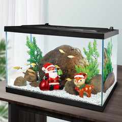 POPETPOP Christmas aquarium reindeer decoration brings playful holiday ambiance to your tank.