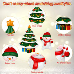 POPETPOP micro landscape tree decor adds festive depth to fish tanks.