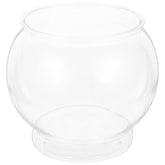 POPETPOP plastic fish bowl round 18cm with a clear view for easy monitoring of small pets