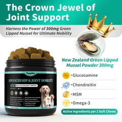 POPPAW chicken-flavored chews support flexible movement for all breeds