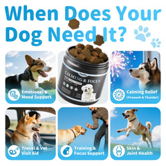 POPPAW Calming Chews ingredients chamomile ashwagandha support emotional balance.