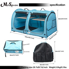 Mispace cat condo dimensions 100 x 55 x 60 cm for comfortable space.