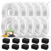 Porens 20-pcs cat fountain filters pack ready for easy replacement and fresh water