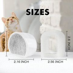 Porens carbon filters close-up highlighting filtration of hair and metals for clean drinking water