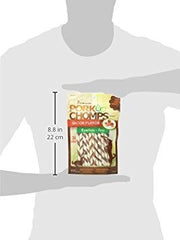 Pork Chomps Mini Twists in action for small dogs, satisfying chew