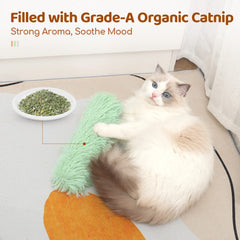 Potaroma cat toys pillows filled with organic catnip for sniff-and-pounce play