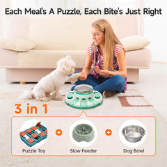 Potaroma dog puzzle toy level-1-treats area rewards calm, focused exploration.