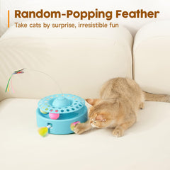 Potaroma dual-power USB cat toy offers flexible setup for convenient play sessions.