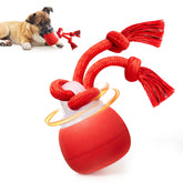 Potaroma interactive dog ball rolling with rope for engaging active play