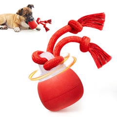 Potaroma interactive dog ball rolling with rope for engaging active play