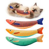 Potaroma Saury Fish close-up shows soft plush for comfy kitten play