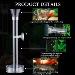 Potchen shrimp feeder dish 6.5cm pairs with tubes for tidy feeding zones.