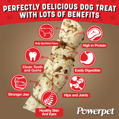 Powerpet Bully Sprinkle Flavor closeup highlights irresistible taste for dogs.