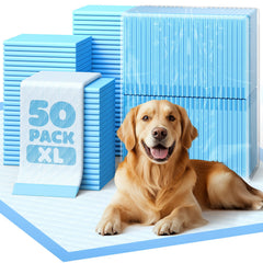 Powools 6-layer absorbent puppy pad locks moisture for cleaner floors