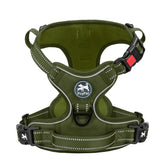 PoyPet No Pull Harness front D-ring demonstrates training-friendly control during walks.