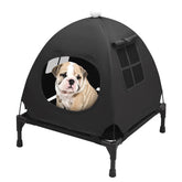 Pozico elevated pet bed with breathable mesh for small cats and dogs