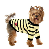 Preferhouse camiseta perro rayas frente, suave y cómodo para paseos diarios