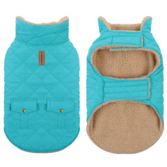 Preferhouse Large Dog Winter Jacket harness hole closeup for quick accessorizing.