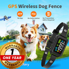 Prestige Paws GPS alerts collar shows vibration or sound alerts for boundary breaches