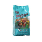 Pretty Bird Daily Select Premium Bird Food bag 5lb showcases colorful pellets for small birds' balanced nutrition