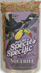 Pretty Bird International Softbill Select 3lb bag for easy daily feeding.