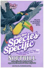 Pretty Bird International Softbill Select closeup of small-fragment fructose nuggets for softbills.