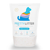PrettyLitter color-changing crystals indicate urinary changes for proactive wellness insights.