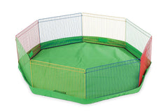 Prevue Hendryx 36-diameter layout provides a spacious exercise area