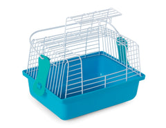 PH Prevue Hendryx travel cage blue interior with removable perch for birds or small animals