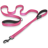 Prima Pets reflective pink 6ft dog leash for nighttime visibility and safety