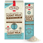 Primal Goat Milk Powder package open for dogs and cats hydration topper.