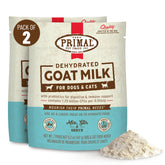 Primal Goat Milk Powder pouch shown for shelf-stable hydration.