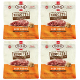 Primal Pet Foods freeze-dried beef nuggets packaging showcases premium raw nutrition.
