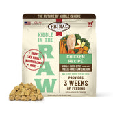 Primal Pet Foods Kibble in the Raw bag for convenient, ready-to-serve meals.