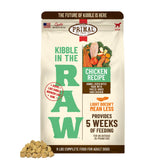 Primal Kibble in The Raw chicken bag ready to serve for quick meals